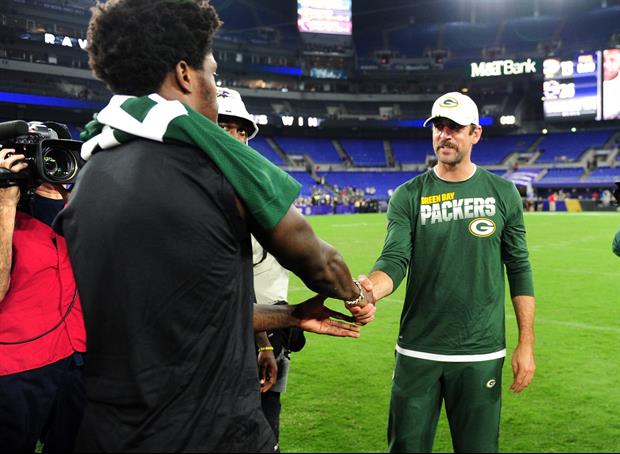 Here's The Advice Aaron Rodgers Gave Lamar Jackson After Their Pre-Season Game