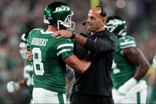 UPDATE: Aaron Rodgers Didn't Want a Hug From His Coach Robert Saleh