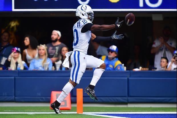 Colts WR Adonai Mitchell Celebrates Amazing Play Too Early, Fumbles Into End Zone