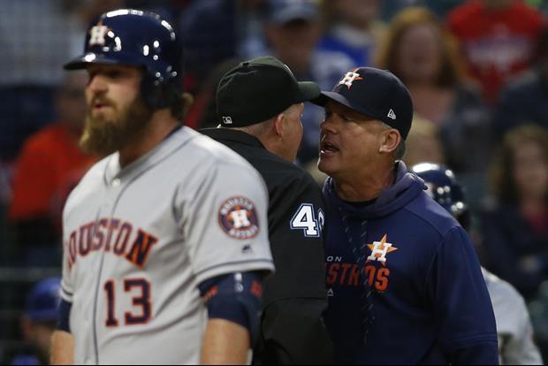 Ump's Heated Arguement With Astros Manager Ends With Him Saying 