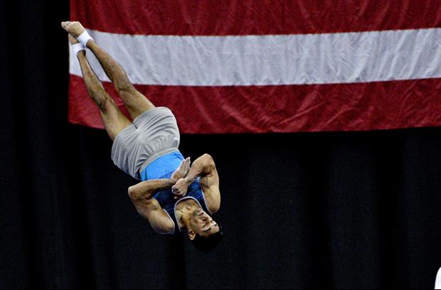 University Of Illinois Gymnast Had A Weird Celebration After Sticking His Landing