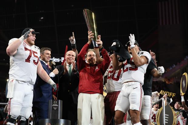 Alabama Already Has Their Title Win Added To Their Practice Facility