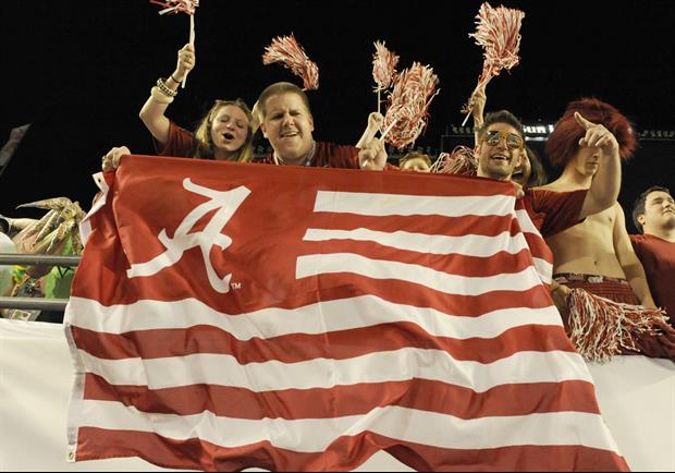 This Alabama Fan Was Upset About LSU Fan Touching His Butt...........