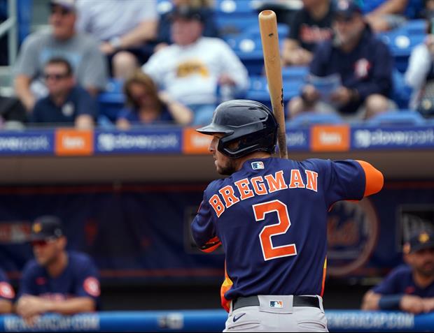 Mets Fans Seen Banging On Trash Cans During Alex Bregman's Spring Training At-Bat