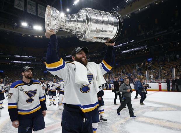 The St. Louis Blues celebrated their Stanley Cup Series win by chugging the ultra-rare Pappy Van Win