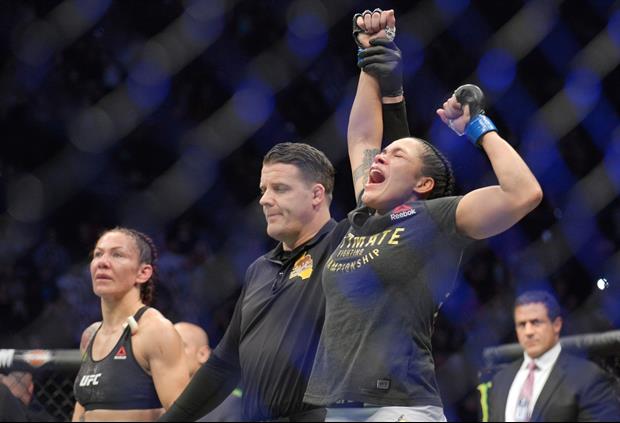 It didn't take long for Amanda Nunes to take down featherweight champion Cris Cyborg at UFC 232 on S