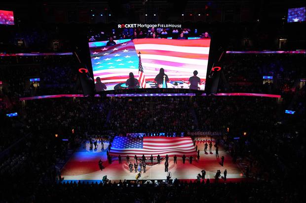 Video: LSU Women's Basketball Teams Sings National Anthem After Sound System Fails