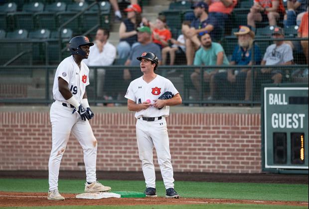 Auburn 1st-Base Coach Andrew Dutton Homers In First At-Bat Of Season