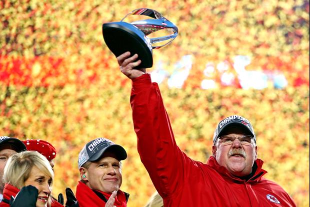 Chiefs Coach Andy Reid Celebrated Winning AFC Championship How You'd Think