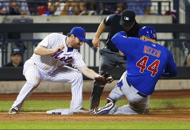 Cubs' Anthony Rizzo Slides Into A Tag Without Getting Tagged