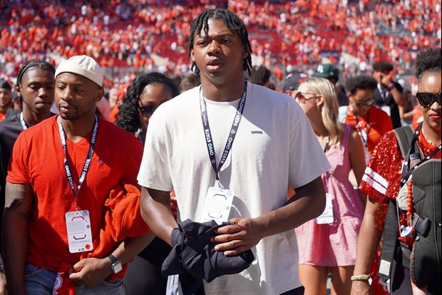 Photo: LSU DL Coach Sterling Lucas Visits Five-Star Edge Rusher Anthony Sweeney