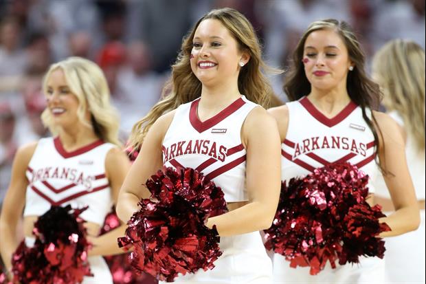 Arkansas Cheerleader Saves The Day During Duke Game