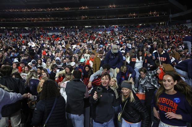 SEC Fines Auburn & Oklahoma For Fans Storming The Field