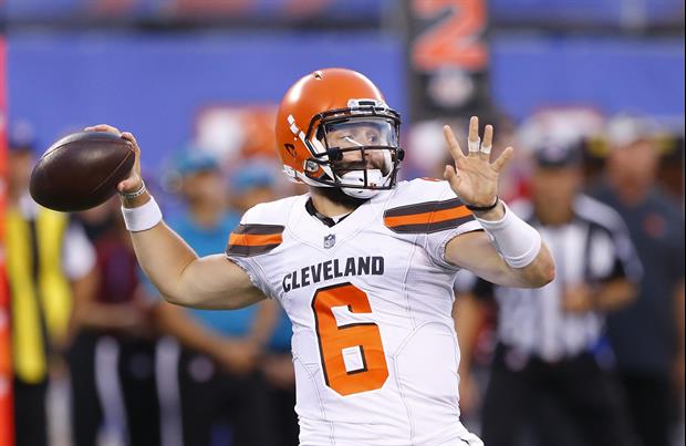 Cleveland Browns star QB Baker Mayfield is getting some offseason workouts in with actor Mark Wahlbe
