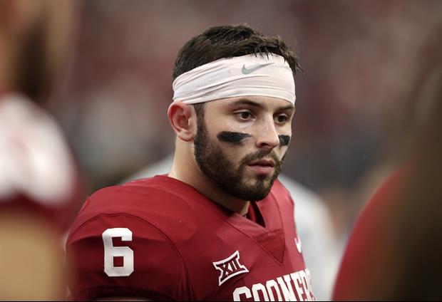 Oklahoma QB Baker Mayfield & His Lady Friend Making Out In Hollywood Emily Wilkinson