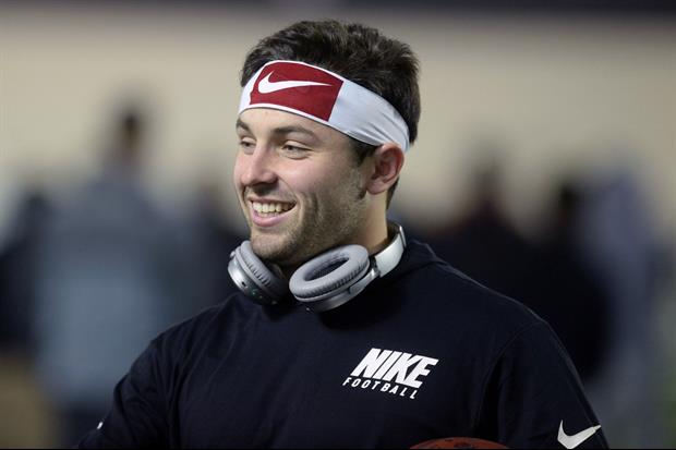 QB Baker Mayfield Obnoxiously Reveals His Nike Endorsement Deal At Pro Day