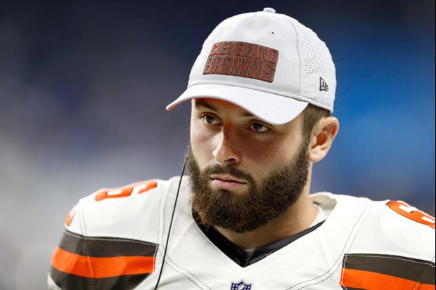 Cleveland Browns QB Baker Mayfield turned 24 today and his fiancee Emily Wilkinson celebrated him on