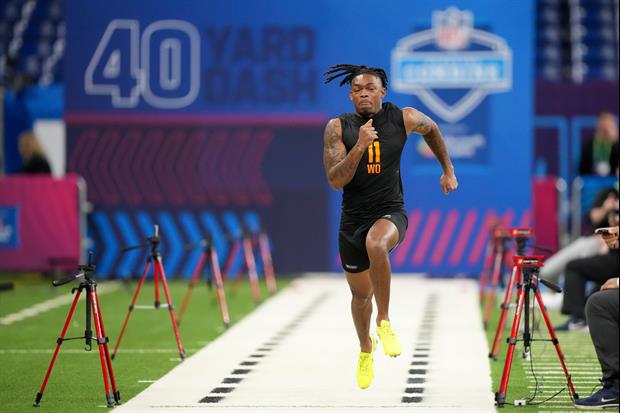 Watch: LSU WR Barion Brown Runs 4.40 40-Yard Dash At The Combine