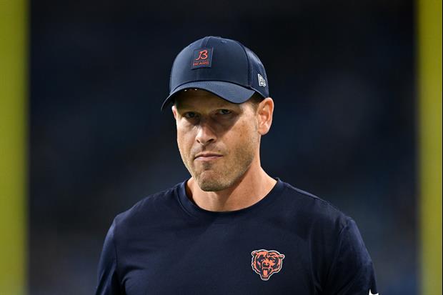 Bears Coach Ben Johnson Ripped Off His Shirt During His Post Game Victory Speech