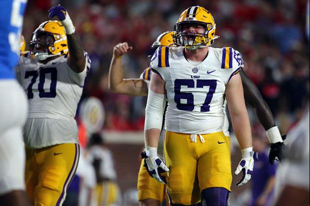 Watch: LSU OL Bo Bordelon Mic'd Up During Spring Practice