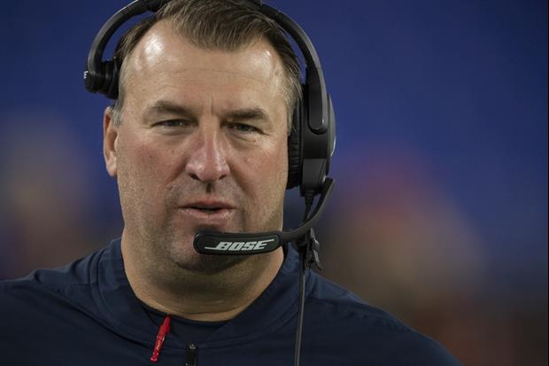 Former Arkansas head coach Bret Bielema is interviewing to be the Detroit Lions' new defensive coord