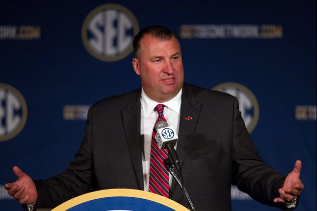Bret Bielema Was Bragging About His Team Having No Suspended Players