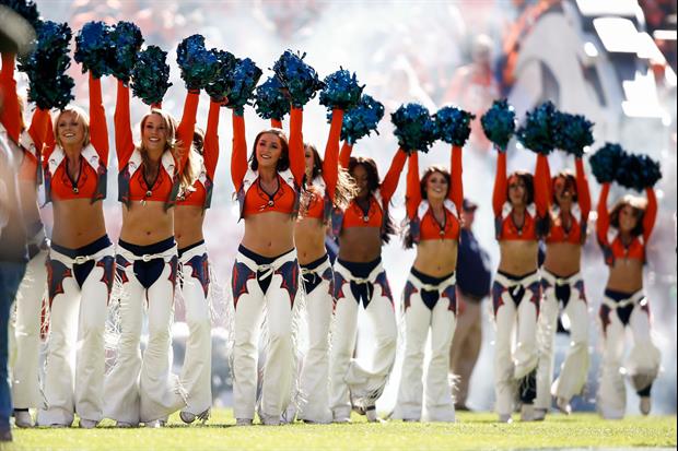 Behind The Scenes Of Broncos Cheerleaders Zoom-ing Onto Commish's TV During NFL Draft