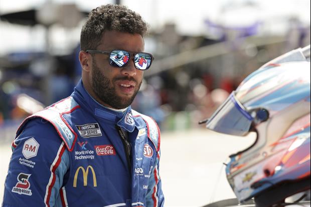 Bubba Wallace Unveils New Michael Jordan-Owned Race Car, Black & Red #23