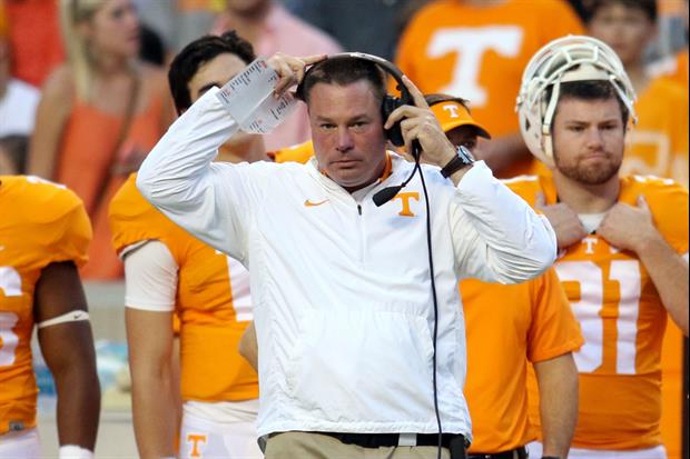 This Tennessee Fan's Anti Butch Jones Sign Might Be A little Harsh