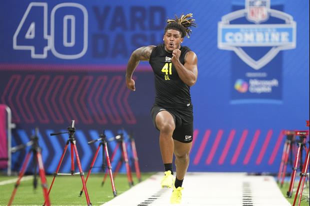 Texas A&M's Cashius Howell Run Blazing 40-Yard Dash At The Combine