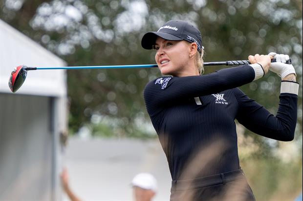 Pro Golfer Charley Hull Casually Ripping Cigs During The U.S. Open Practice Round