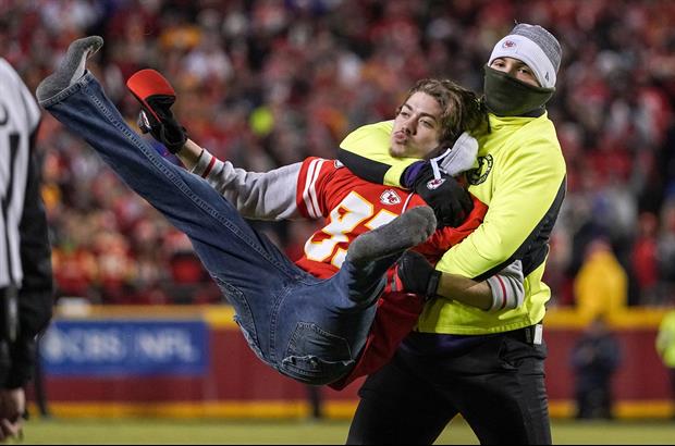Video Of Stefon Diggs Taking Down Fan Who Ran On Field At End Of Chiefs vs. Bills Game