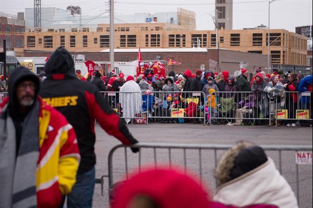 Police Car Chase Broke Out During Chiefs Super Bowl Parade In Kansas City Today
