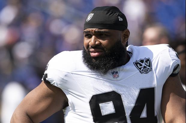 Former Raiders DT Christian Wilkins Released After Playfully Kissing Teammate On Head