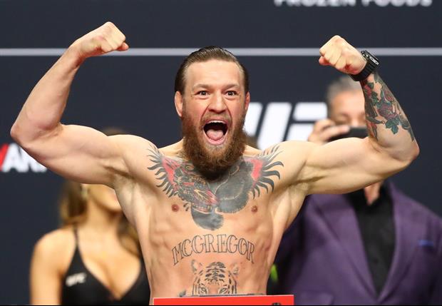 Conor McGregor Had His Toddler Son Help Him Sign Posters At Fight Island