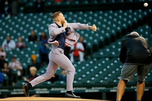 Conor McGregor Responds To People Comparing His Awful First Pitch To 50 Cent's