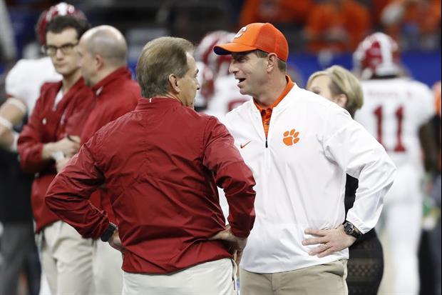 Here's Dabo Swinney Quote About Nick Saban’s Absence From CFB Playoff