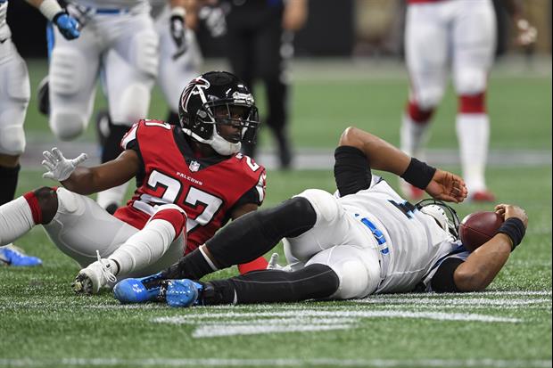 Falcons DB Damontae Kazee Ejected After Dirty Helmet-To-Helmet Hit On Cam Newton