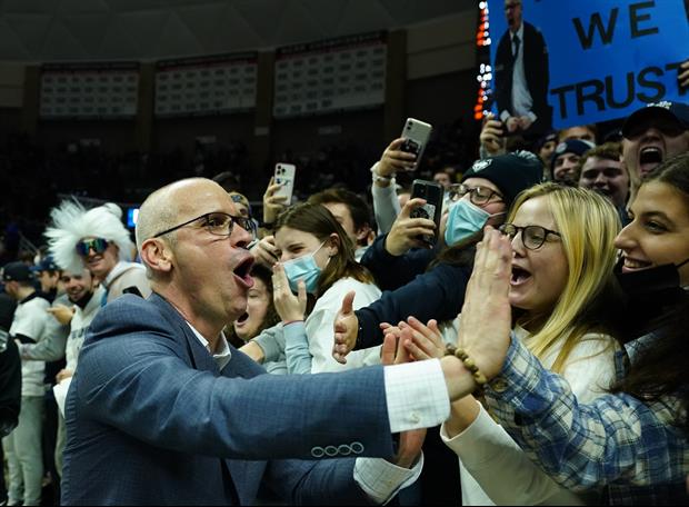 UConn Coach Dan Hurley Was Ejected For Trying To Pump Up Home Crowd Last Night
