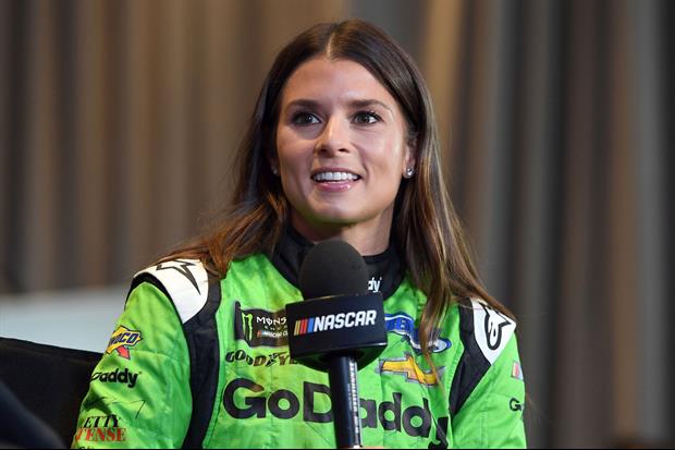 Danica Patrick Made And Rode A Big Slip-N-Slide From Her Yard To Her Pool