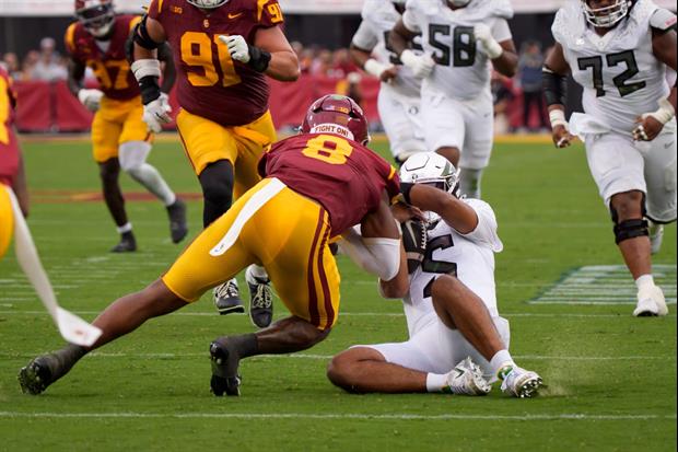USC Radio Booth’s Reaction To Dante Moore Hit Was Embarrassing