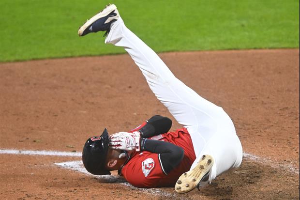 Guardians' David Fry Drilled In Face By 99.6 MPH Fastball, Hospitalized