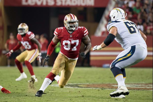 Check out San Francisco 49ers LB Dekoda Watson out here protecting crops and stacking hogs...