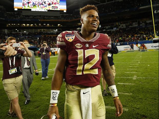 So, Florida State QB Deondre Francois can throw a football over a fraternity house apparently...