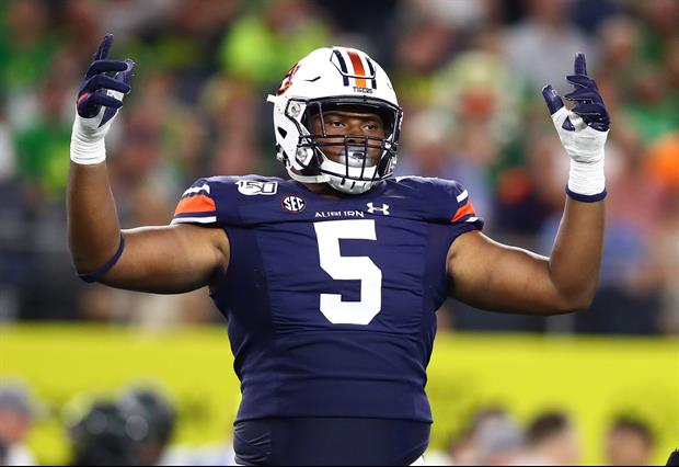 Auburn Star Derrick Brown Upset With Headline About His Girlfriend After Getting Drafted