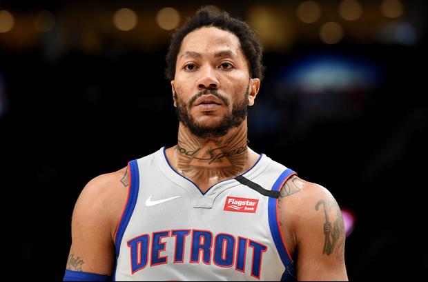Derrick Rose Impressed His Memphis Teammates With His Jump Over A Bar To Help Them Fight