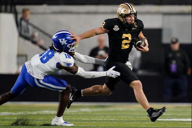 Diego Pavia Throws For Career-High 484 Yards As No. 12 Vanderbilt Routs Kentucky 45-17