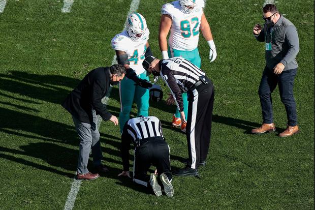 Did You See The Miami Dolphins Stampede Over The Ref In Celebration On Sunday?