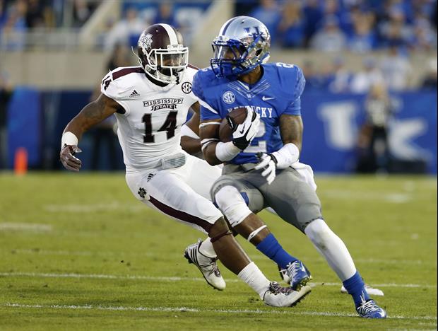 Kentucky WR Dorian Baker will miss the remainder of the season with a knee injury.