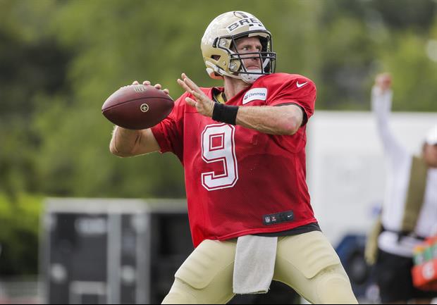 Drew Brees Brought His Kids To Training Camp & They Had A Blast